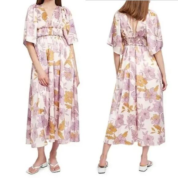 Anthropologie Dresses & Skirts - Anthropologie En Saison NWT Jejune Smocked Floral Midi Dress